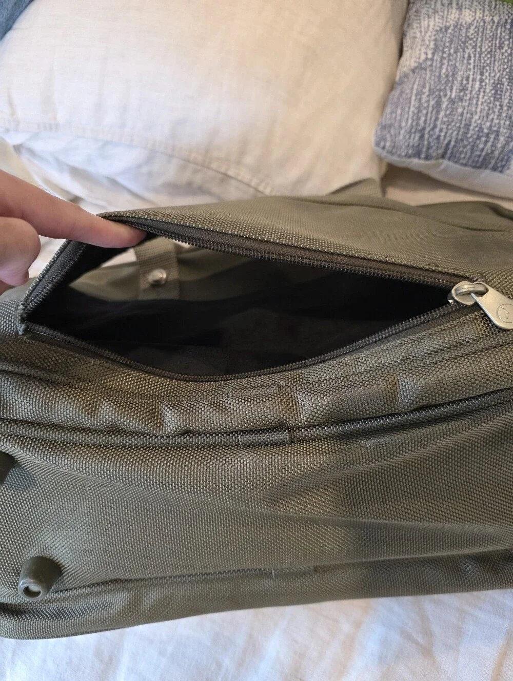 Briggs & Riley Laptop Briefcase Olive Ballistic Nylon (No Strap)